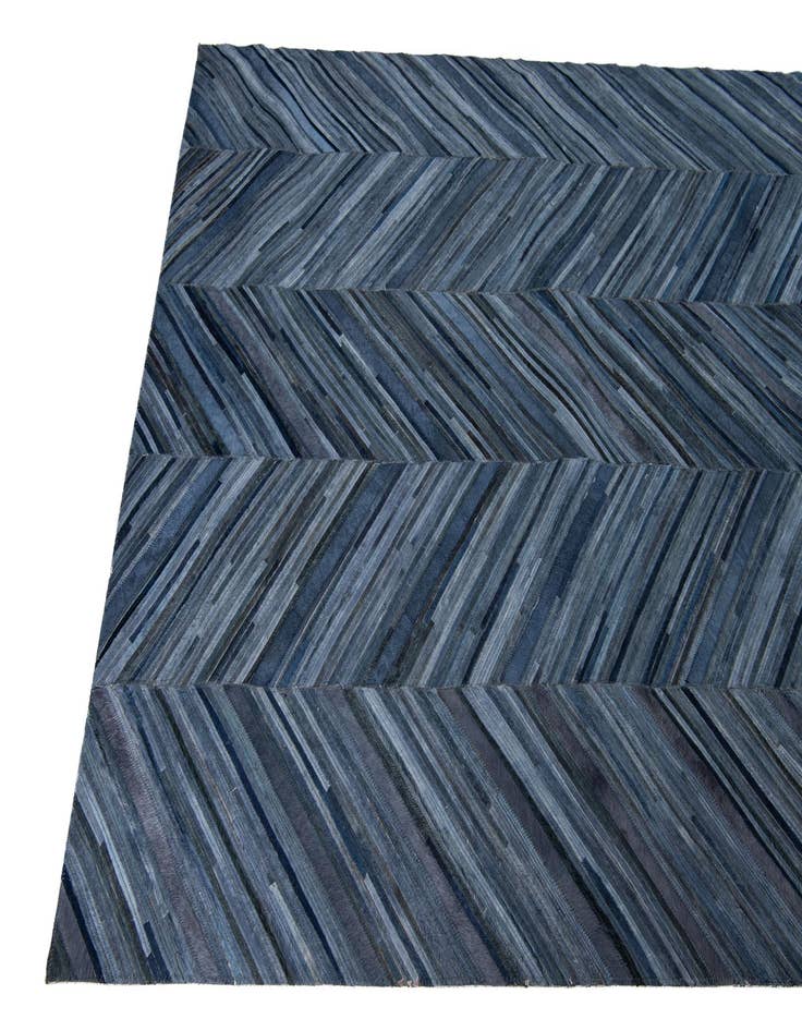 Detail image of  5' 4 x 8' Cowhide Leather Rug