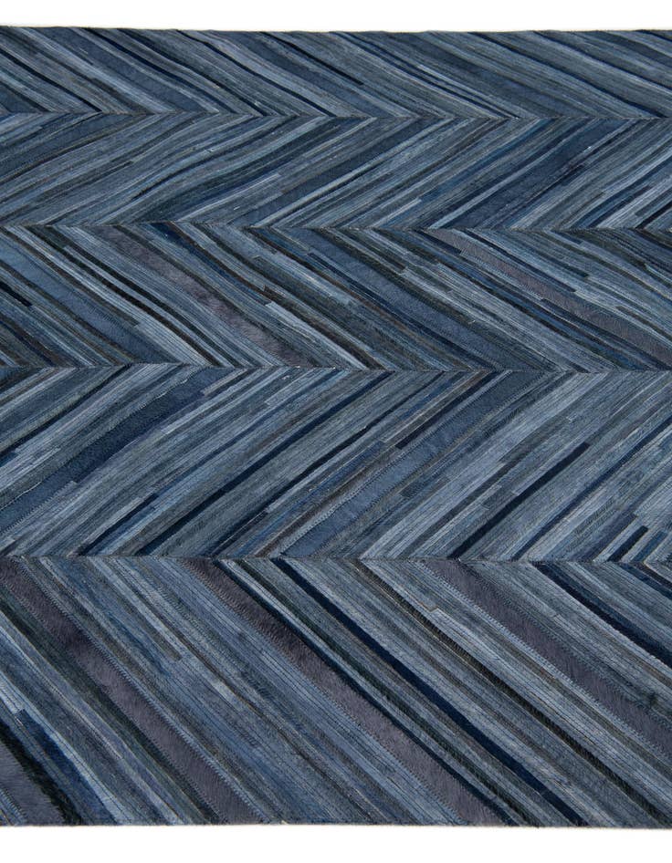 Detail image of  5' 4 x 8' Cowhide Leather Rug