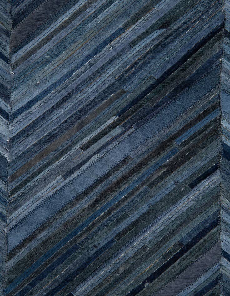 Detail image of  5' 4 x 8' Cowhide Leather Rug