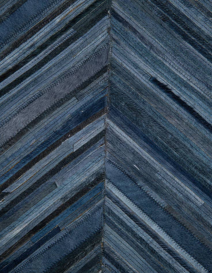 Detail image of  5' 4 x 8' Cowhide Leather Rug