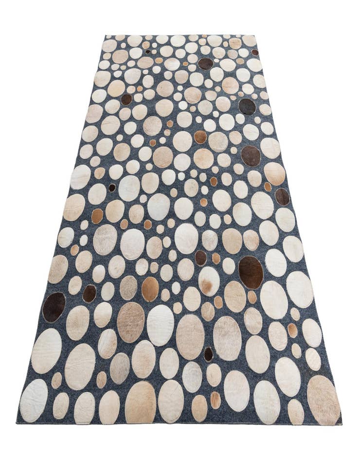 Detail image of  5' 2 x 7' 6 Cowhide Leather Rug