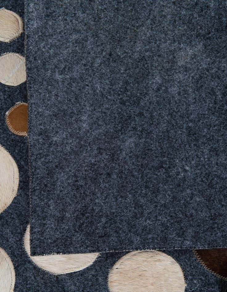 Detail image of  5' 2 x 7' 6 Cowhide Leather Rug