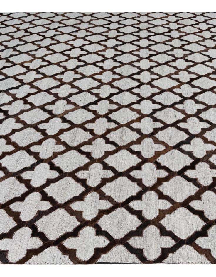 Detail image of  8' x 9' 10 Cowhide Leather Rug