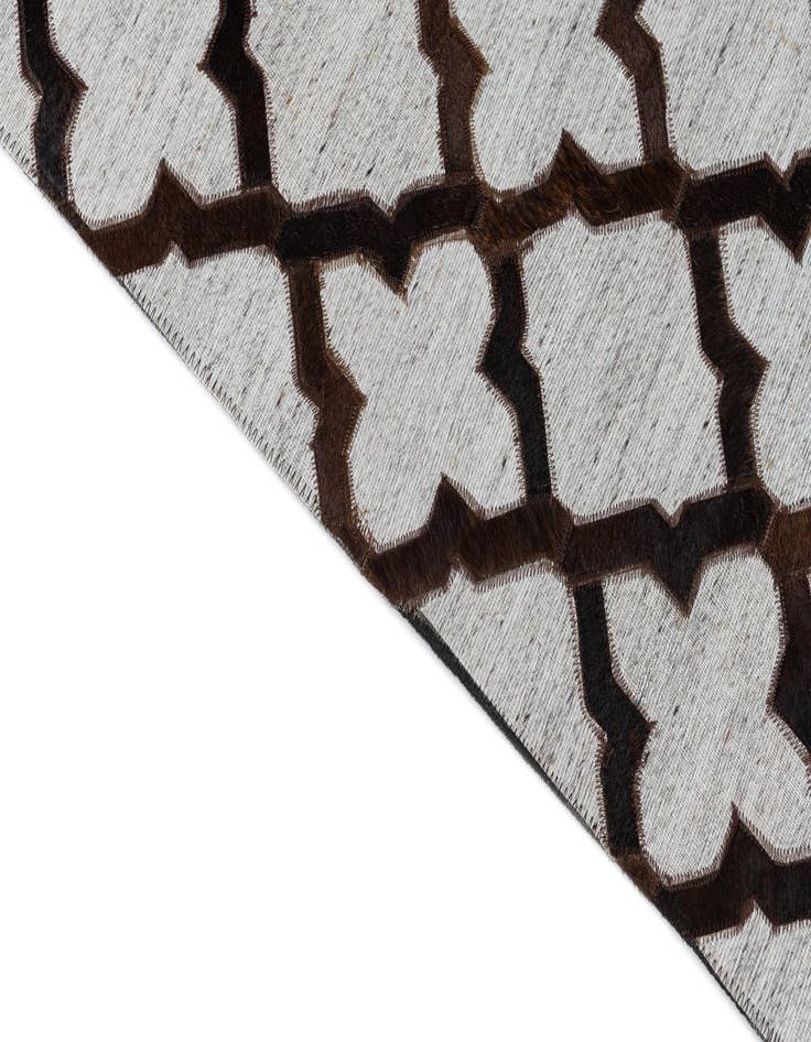 Detail image of  8' x 9' 10 Cowhide Leather Rug