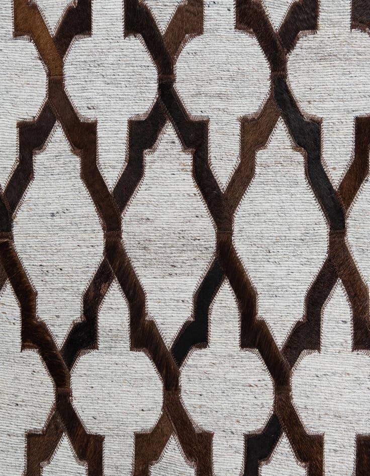 Detail image of  8' x 9' 10 Cowhide Leather Rug
