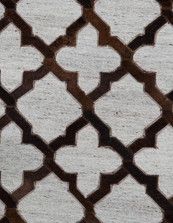 Detail image of  8' x 9' 10 Cowhide Leather Rug