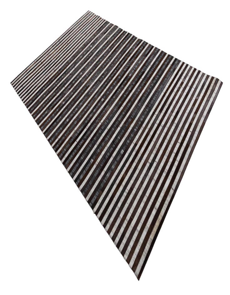 Detail image of  5' 1 x 7' 10 Cowhide Leather Rug