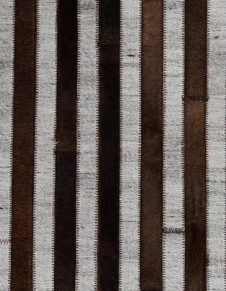 Detail image of  5' 1 x 7' 10 Cowhide Leather Rug