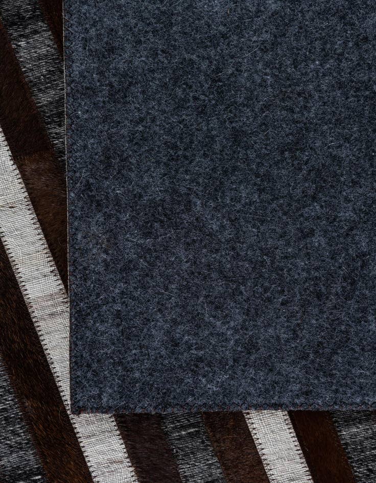 Detail image of  5' 1 x 7' 10 Cowhide Leather Rug