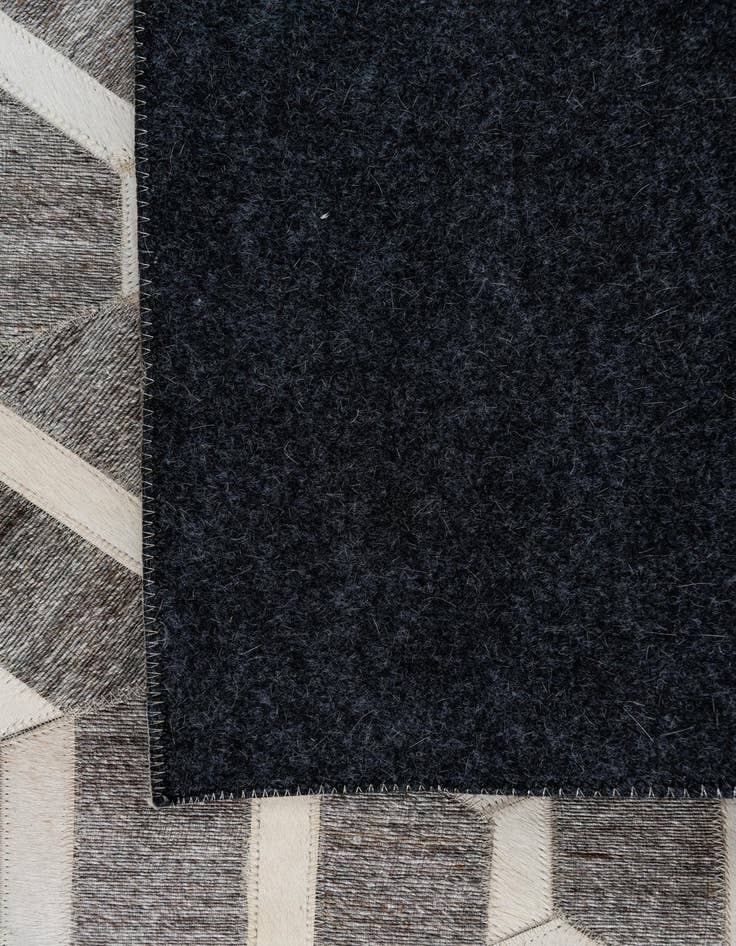 Detail image of  5' 2 x 7' 10 Cowhide Leather Rug