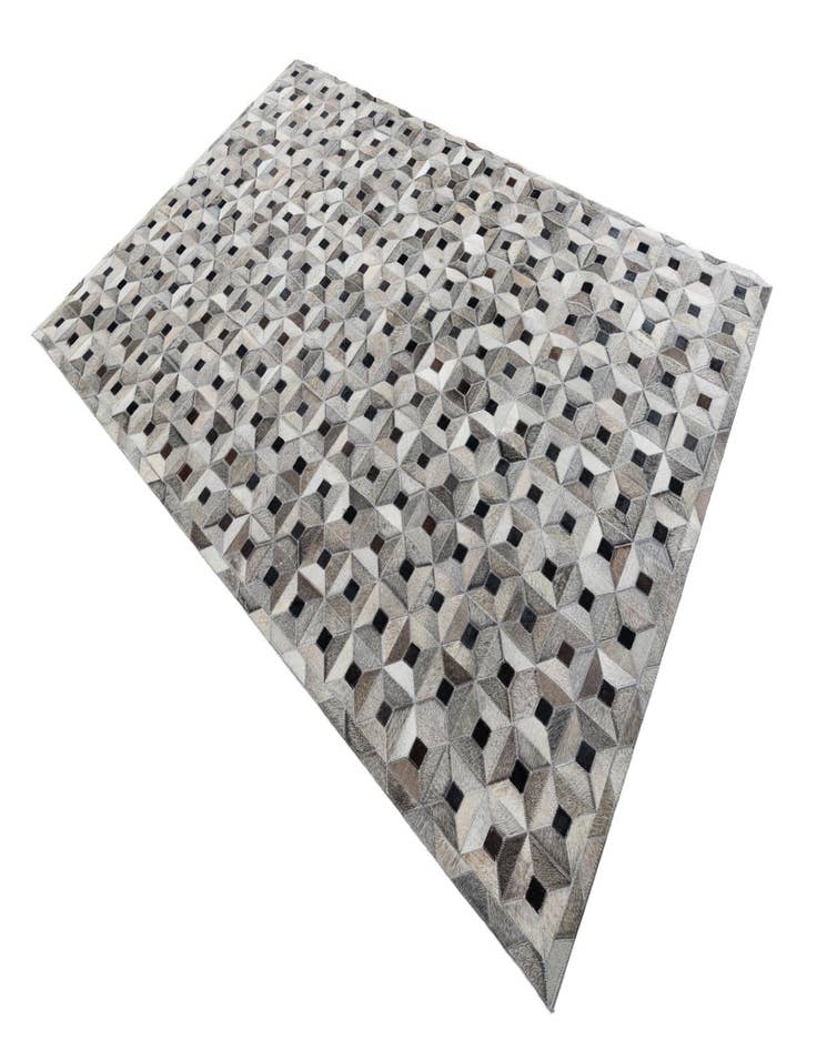 Detail image of  5' 1 x 8' Cowhide Leather Rug