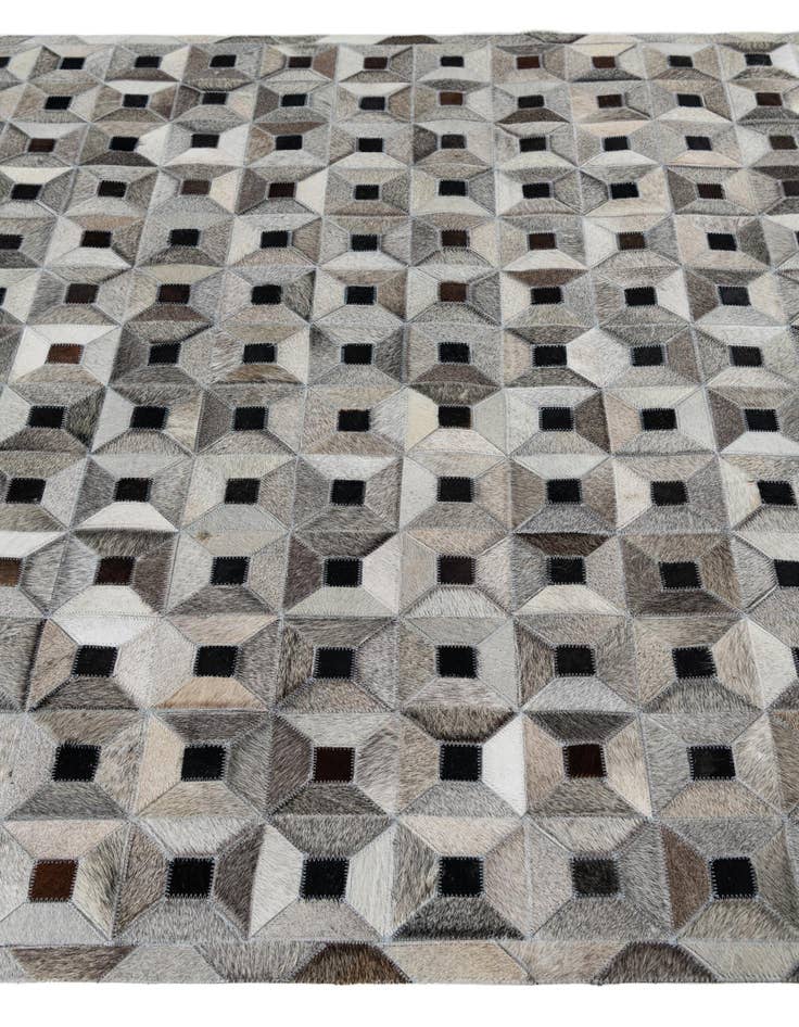 Detail image of  5' 1 x 8' Cowhide Leather Rug