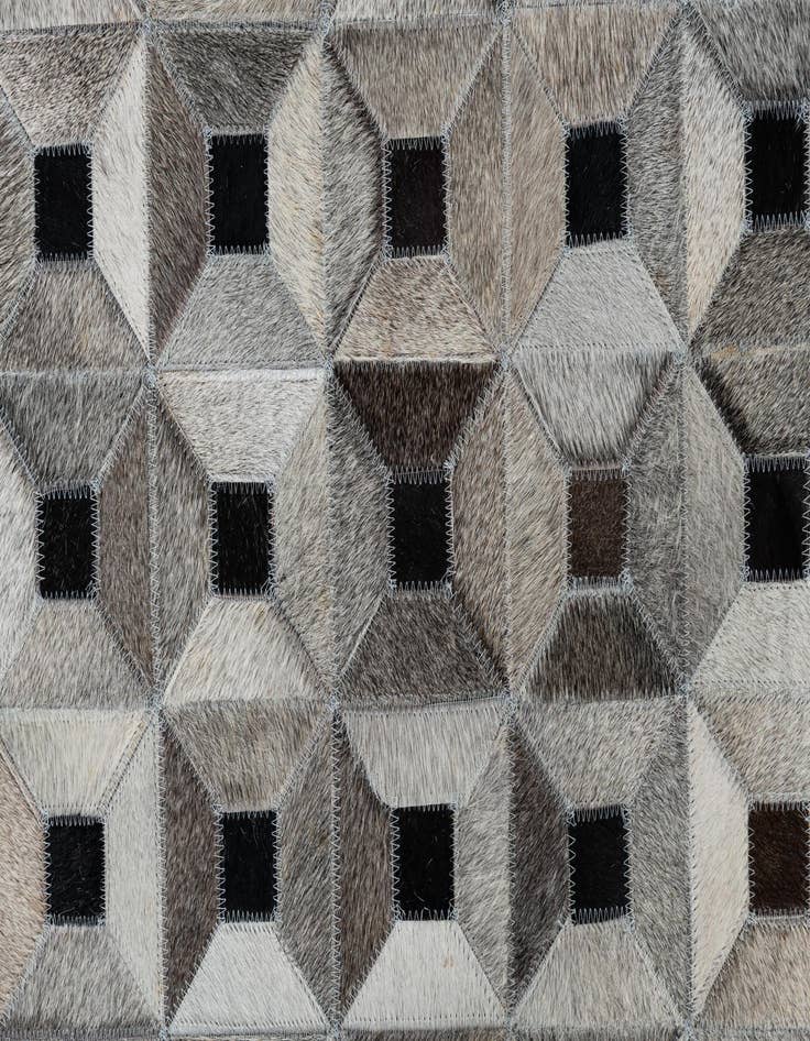 Detail image of  5' 1 x 8' Cowhide Leather Rug