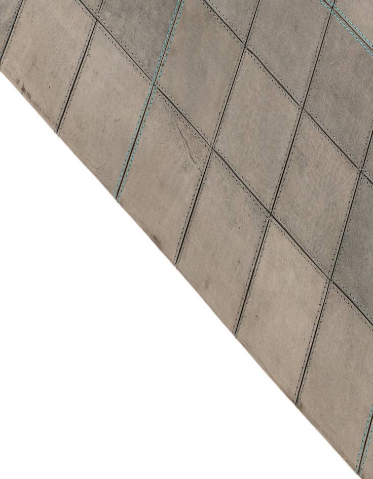 Detail image of  5' 1 x 7' 4 Cowhide Leather Rug