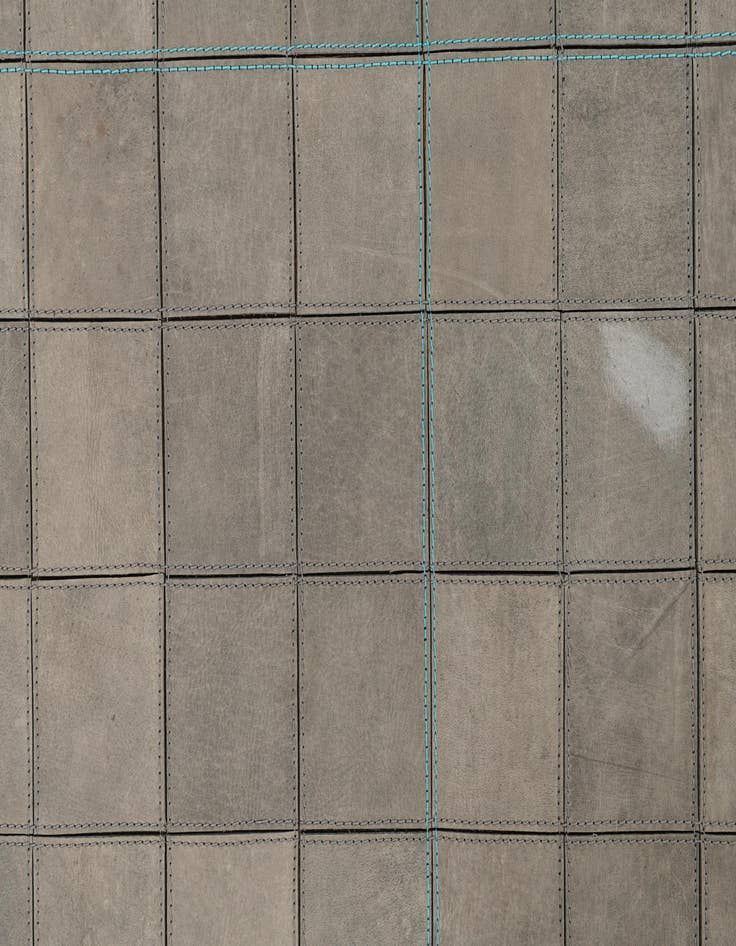 Detail image of  5' 1 x 7' 4 Cowhide Leather Rug