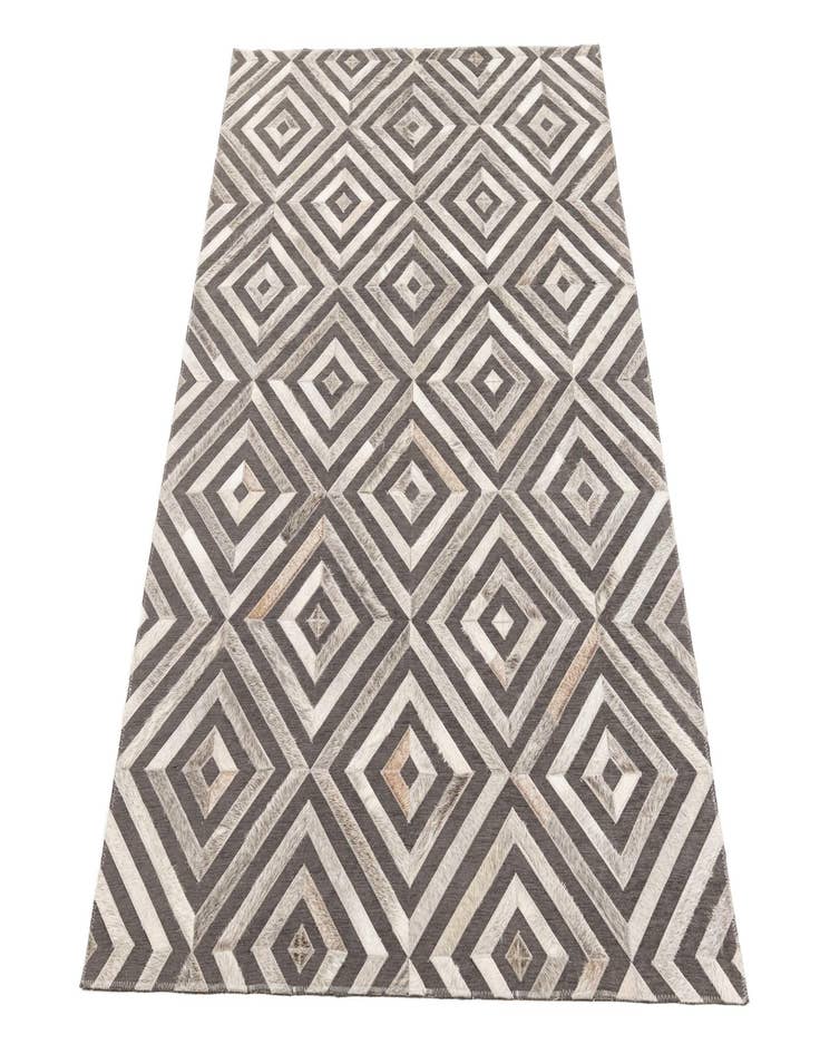 Detail image of  3' 10 x 5' 5 Cowhide Leather Rug