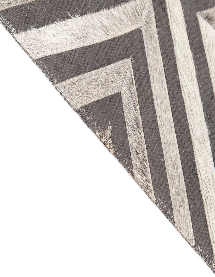 Detail image of  3' 10 x 5' 5 Cowhide Leather Rug