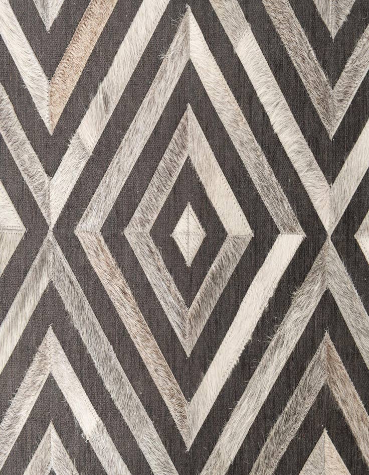 Detail image of  3' 10 x 5' 5 Cowhide Leather Rug