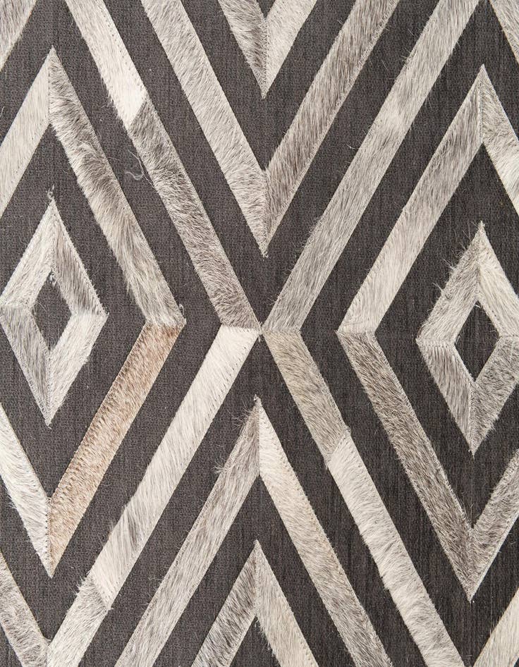 Detail image of  3' 10 x 5' 5 Cowhide Leather Rug