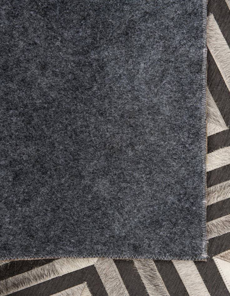 Detail image of  3' 10 x 5' 5 Cowhide Leather Rug