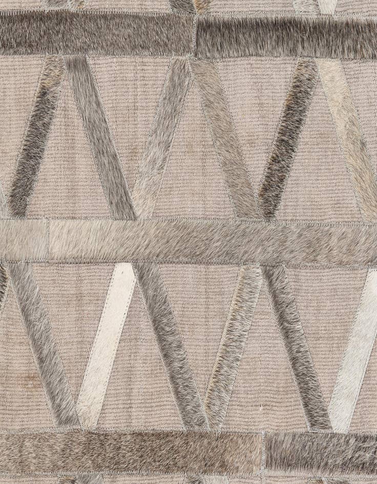 Detail image of  3' 10 x 5' 10 Cowhide Leather Rug