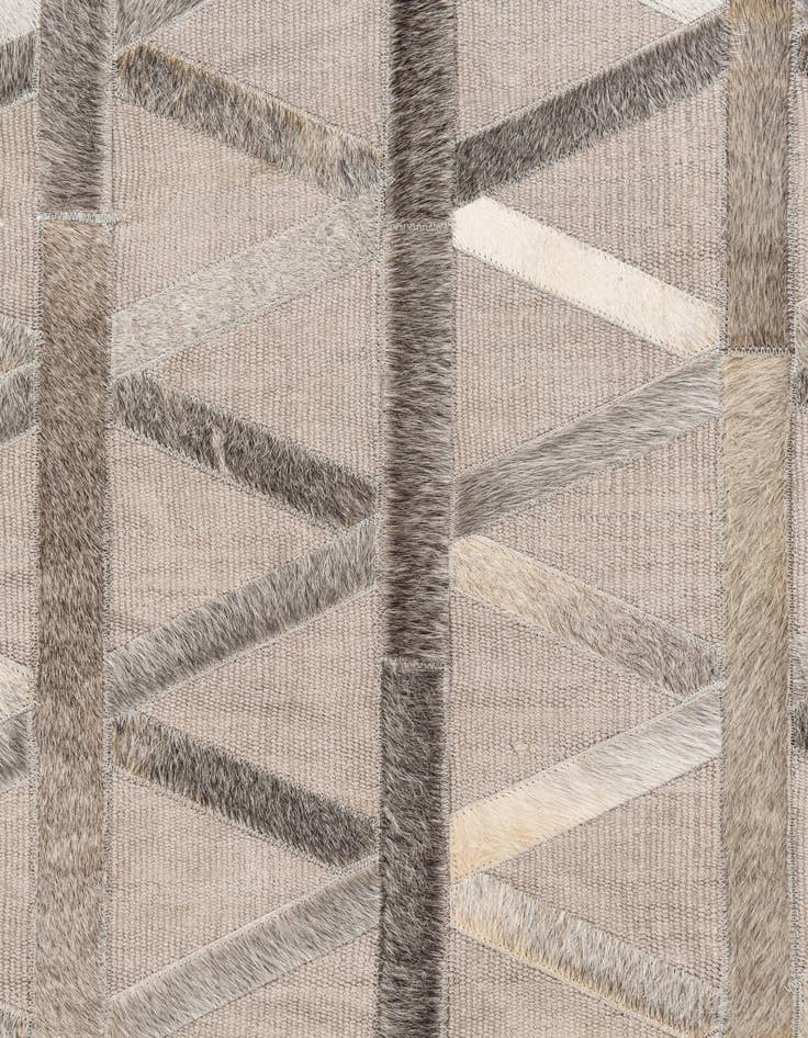 Detail image of  3' 10 x 5' 10 Cowhide Leather Rug