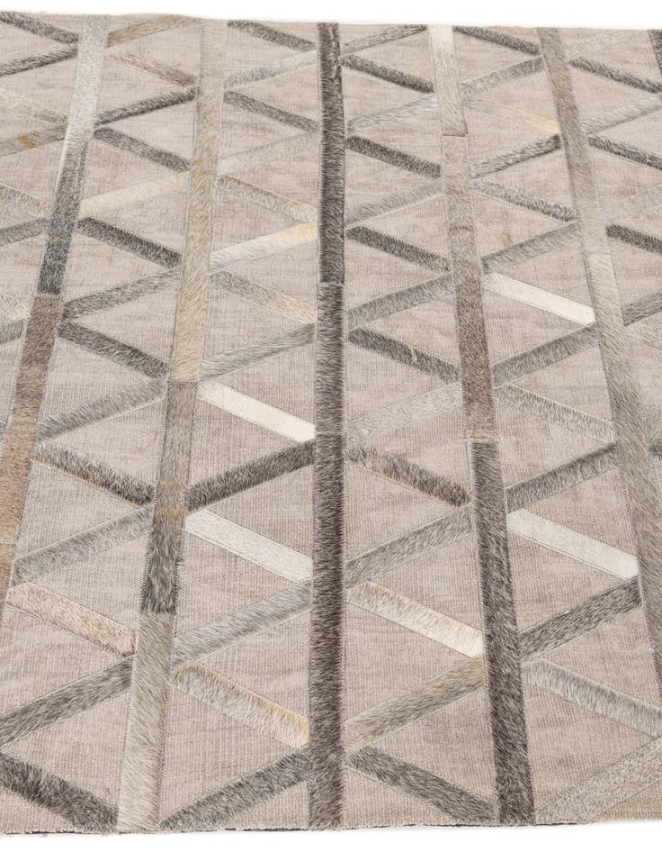 Detail image of  3' 10 x 5' 10 Cowhide Leather Rug