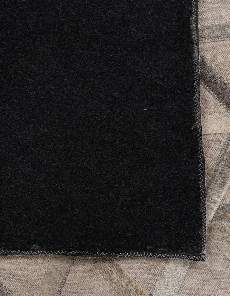 Detail image of  3' 10 x 5' 10 Cowhide Leather Rug