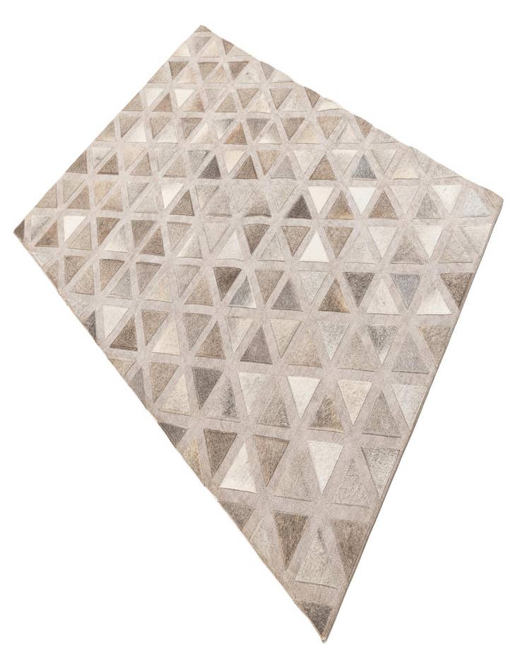 Detail image of  4' x 5' 10 Cowhide Leather Rug