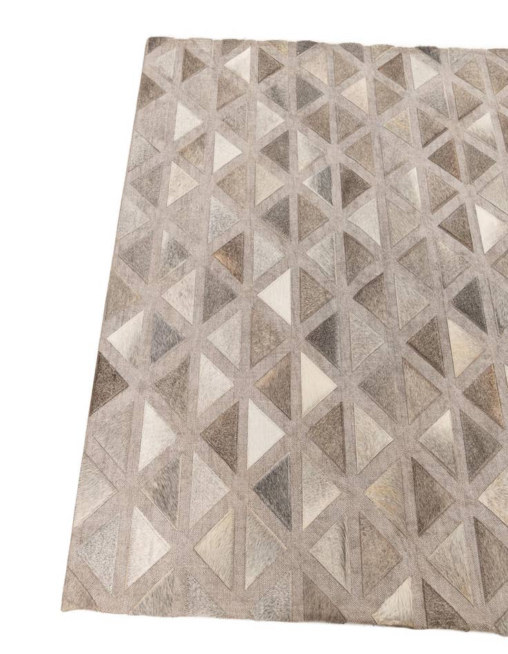 Detail image of  4' x 5' 10 Cowhide Leather Rug