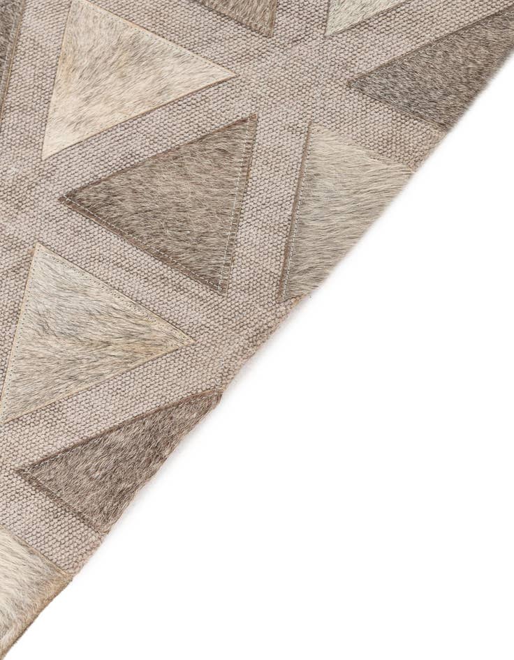 Detail image of  4' x 5' 10 Cowhide Leather Rug