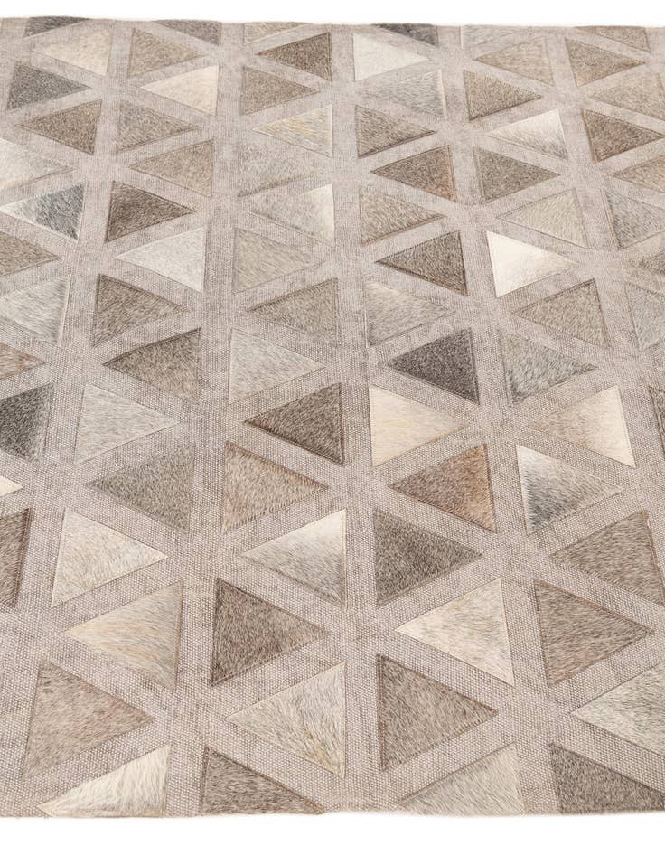 Detail image of  4' x 5' 10 Cowhide Leather Rug