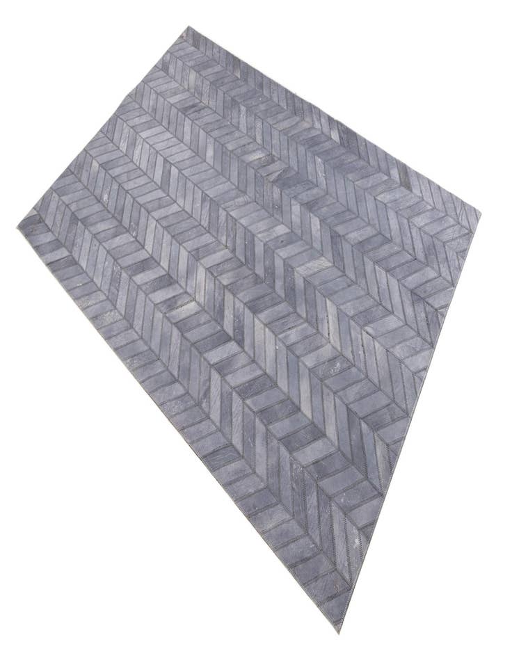 Detail image of  3' 8 x 5' 5 Cowhide Leather Rug