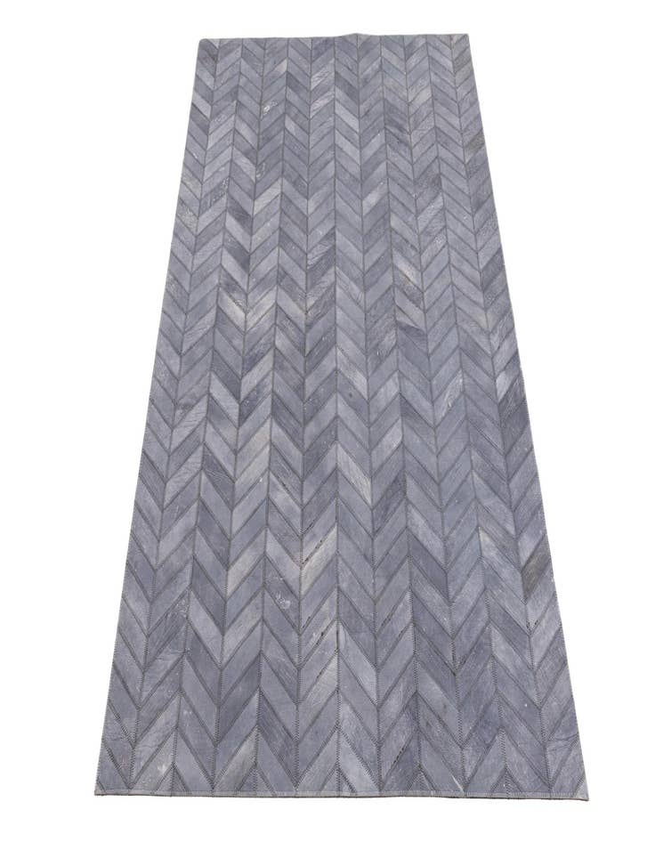 Detail image of  3' 8 x 5' 5 Cowhide Leather Rug