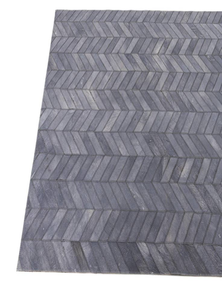 Detail image of  3' 8 x 5' 5 Cowhide Leather Rug