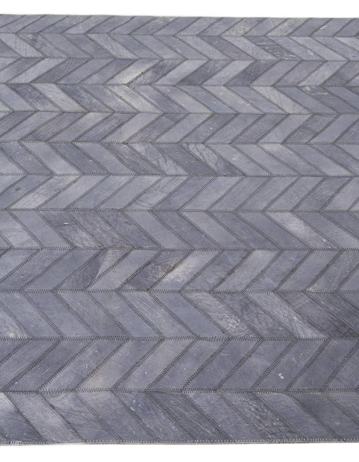 Detail image of  3' 8 x 5' 5 Cowhide Leather Rug