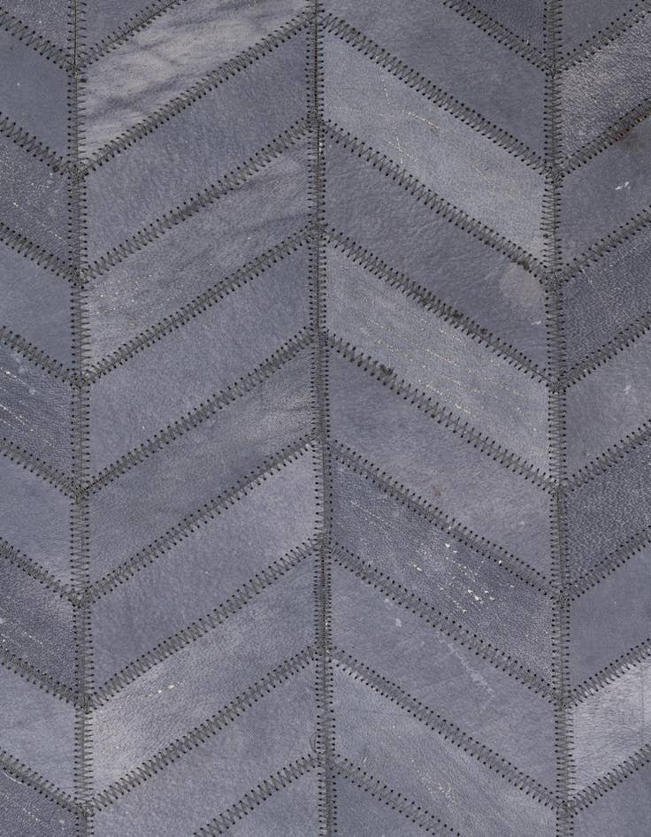 Detail image of  3' 8 x 5' 5 Cowhide Leather Rug