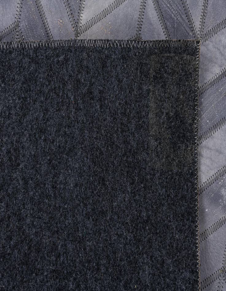 Detail image of  3' 8 x 5' 5 Cowhide Leather Rug