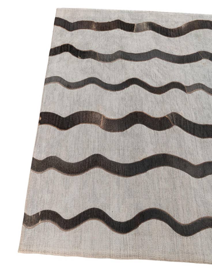 Detail image of  4' x 5' 7 Cowhide Leather Rug