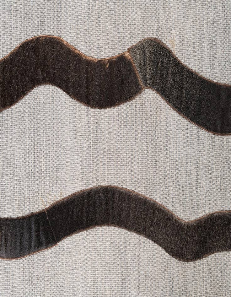 Detail image of  4' x 5' 7 Cowhide Leather Rug