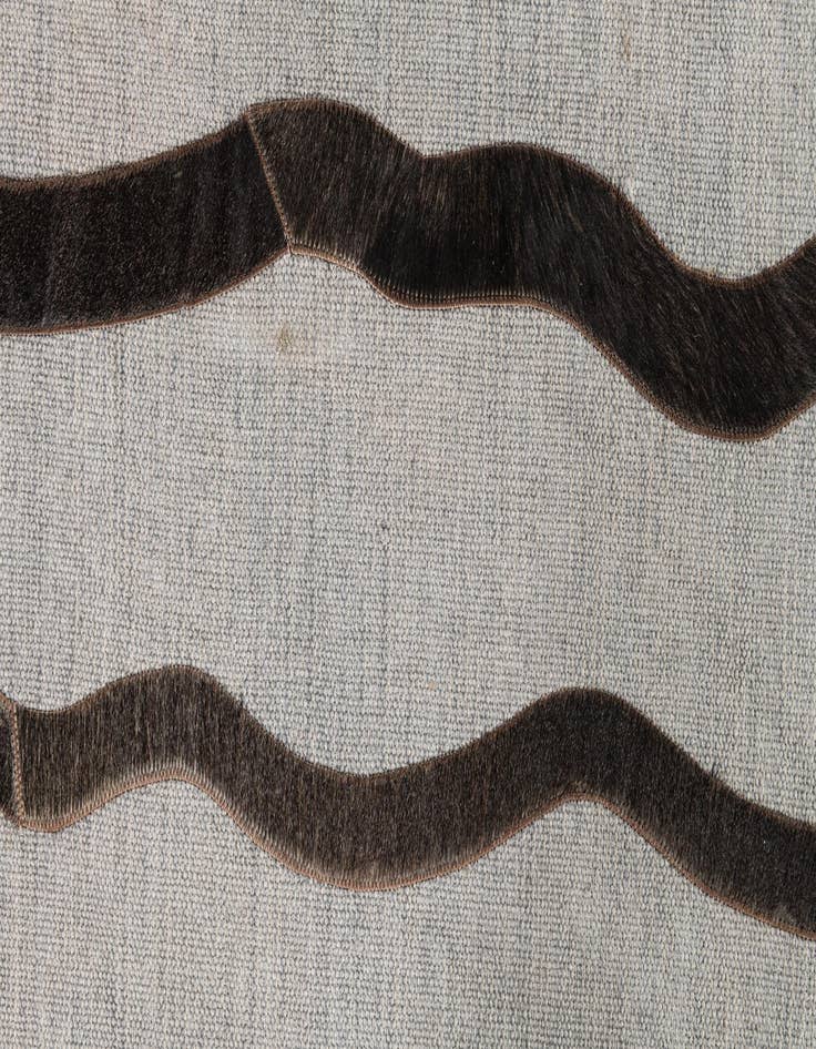 Detail image of  4' x 5' 7 Cowhide Leather Rug