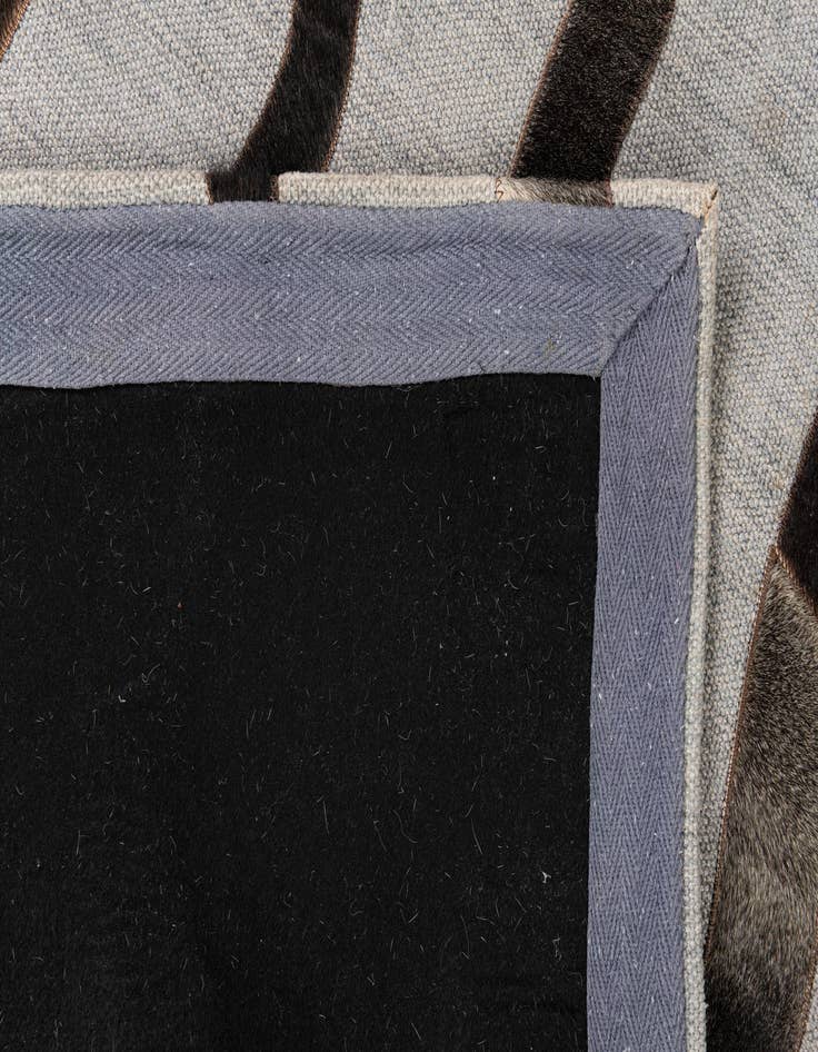 Detail image of  4' x 5' 7 Cowhide Leather Rug