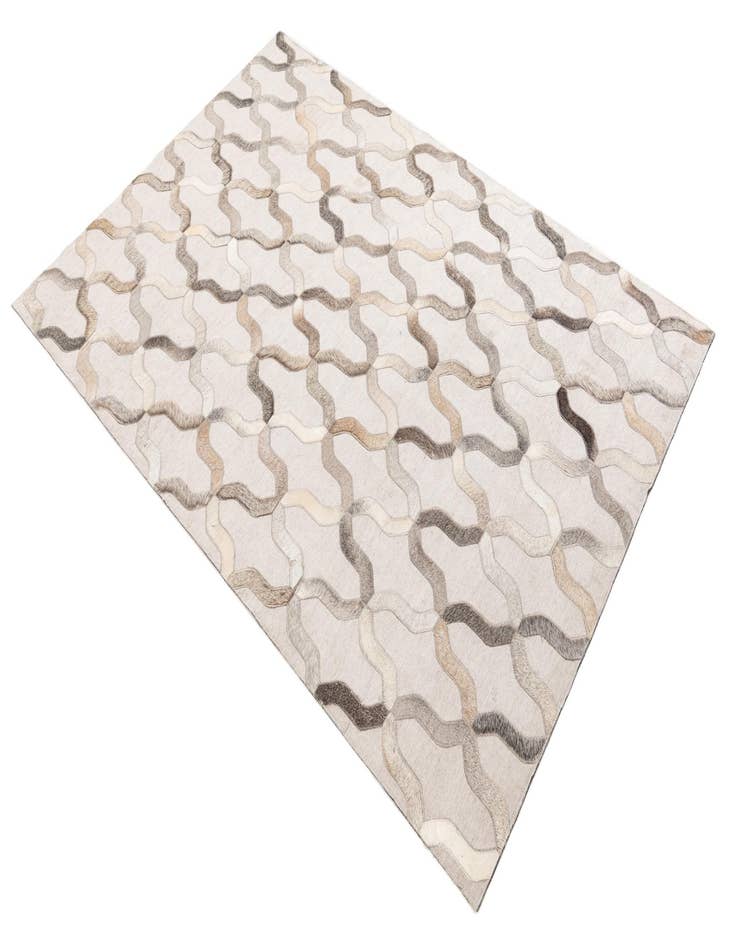 Detail image of  4' x 5' 8 Cowhide Leather Rug