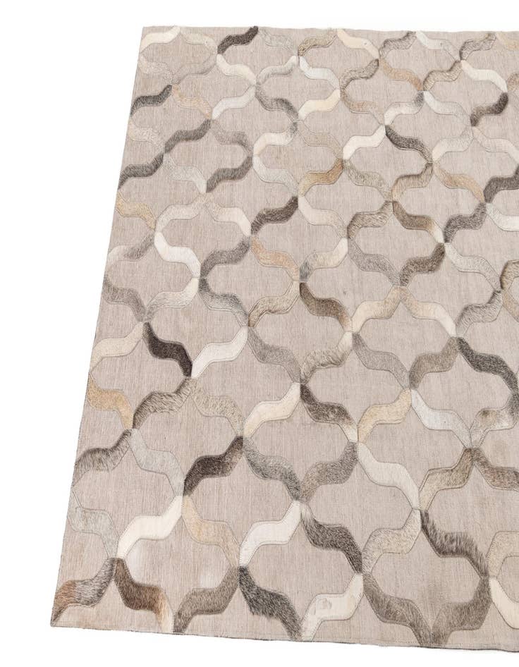 Detail image of  4' x 5' 8 Cowhide Leather Rug