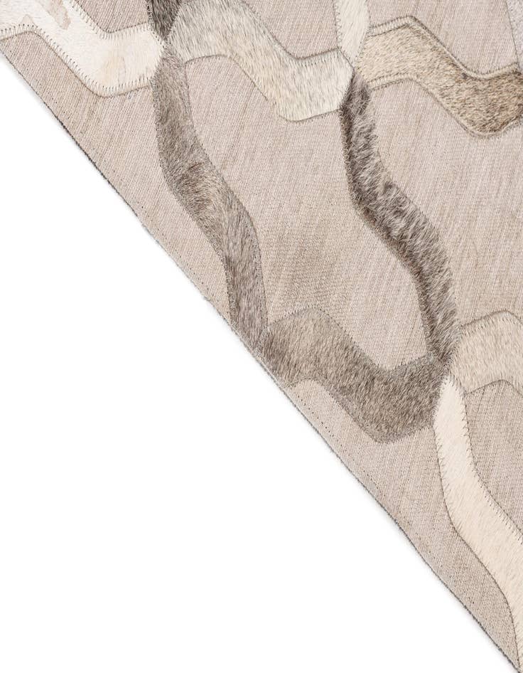 Detail image of  4' x 5' 8 Cowhide Leather Rug