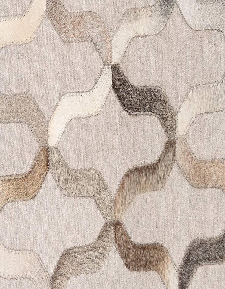 Detail image of  4' x 5' 8 Cowhide Leather Rug