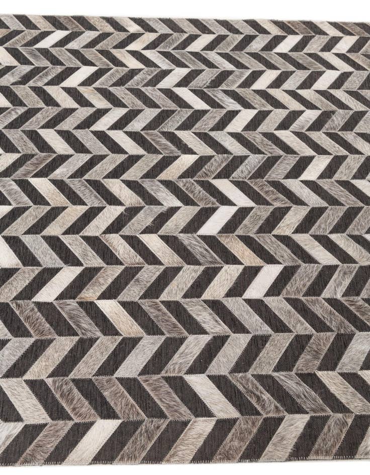 Detail image of  4' x 5' 5 Cowhide Leather Rug