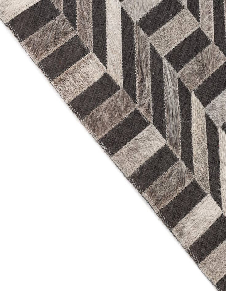 Detail image of  4' x 5' 5 Cowhide Leather Rug
