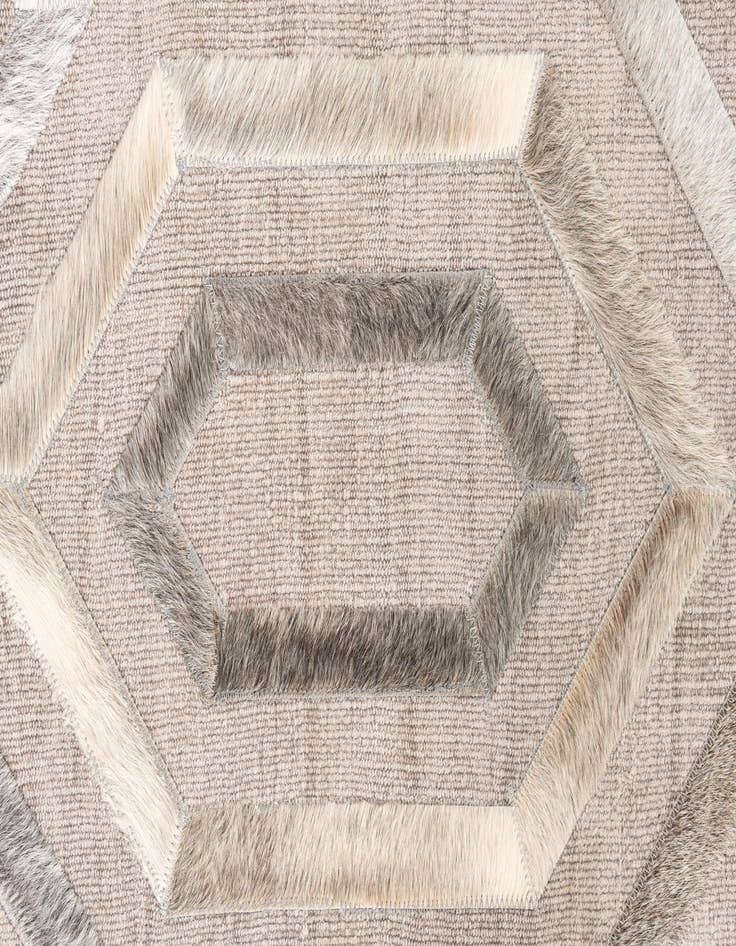 Detail image of  4' x 6' Cowhide Leather Rug