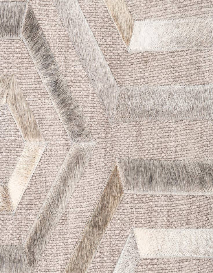 Detail image of  4' x 6' Cowhide Leather Rug
